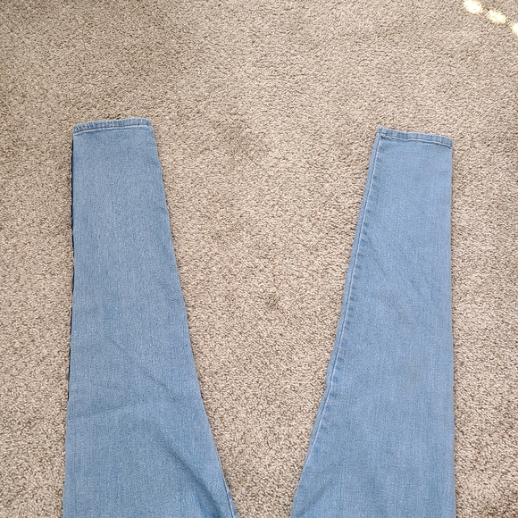 Blue Connection Light Striped Denim Skinny Jeans - Picture 7 of 11